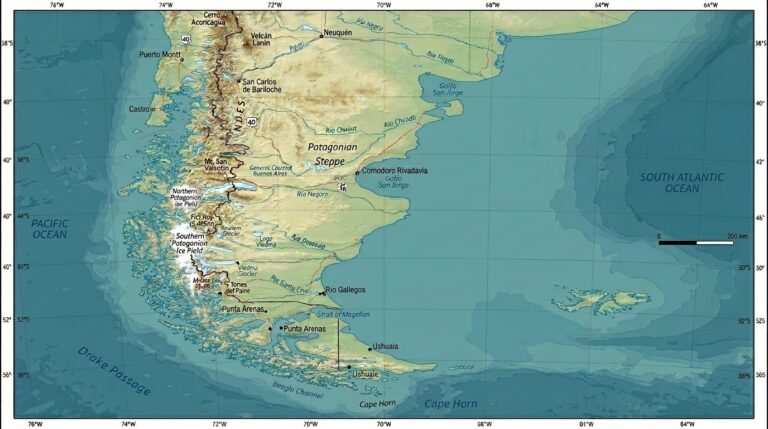 The Patagonia Region 2 Topographic map of 202603211759