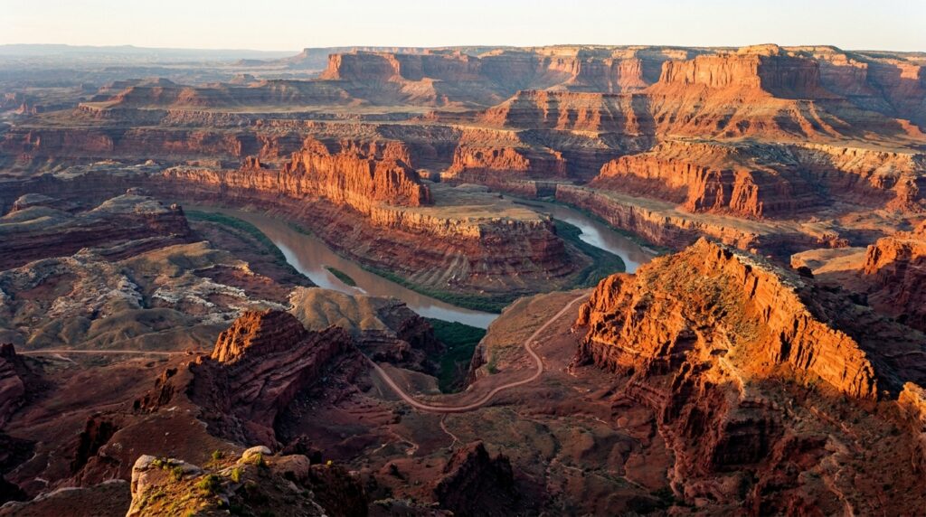 How Weathering, Erosion, Rivers, and Time Shape Landscapes 1 Vast canyon landscape at sunrise 202605191449