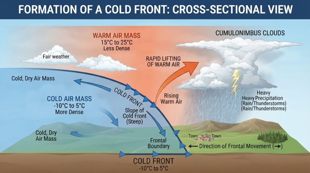 Fronts : Cold, Warm, Occluded & Stationary 1 Air masses forming frontal boundary 202608221301