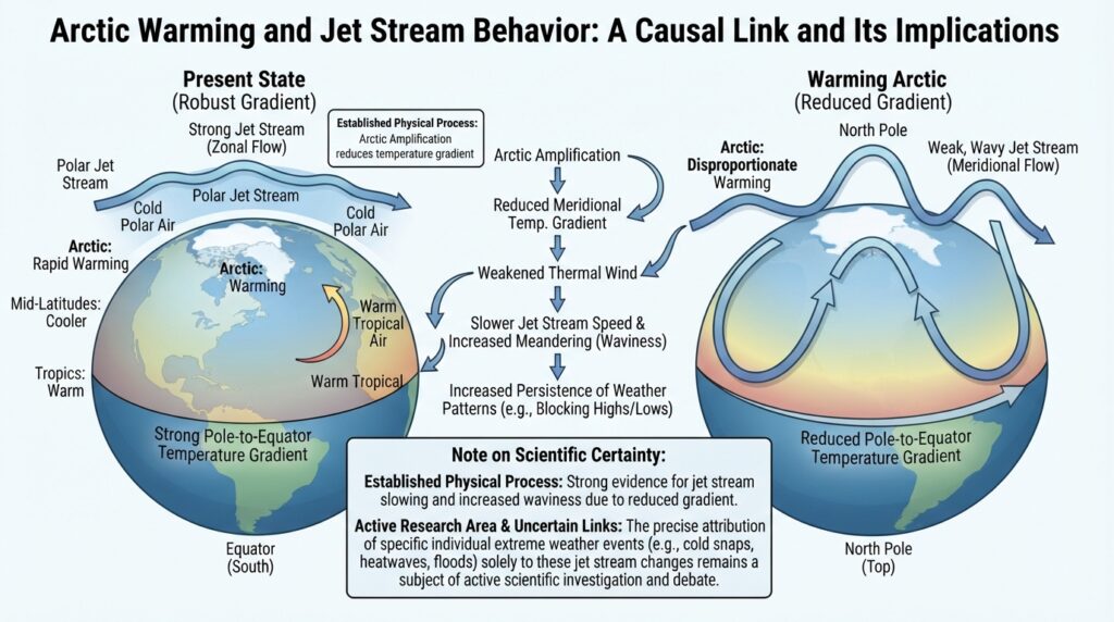 Arctic warming and jet stream 202608241247