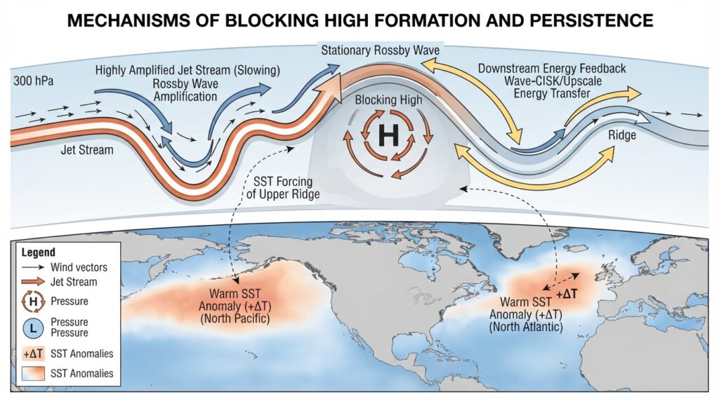 Atmospheric blocking high diagram 202608251659