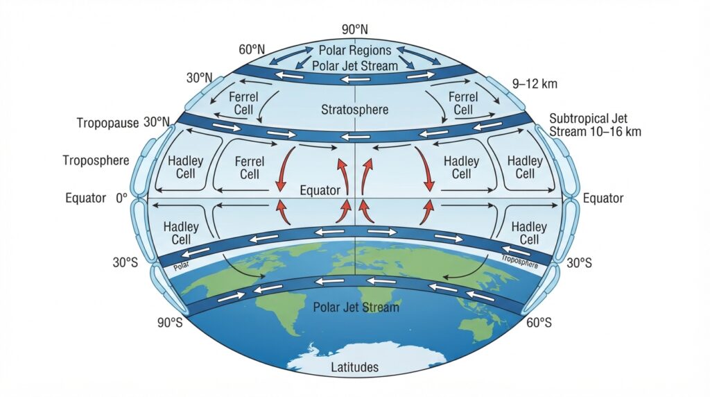 Earth jet streams diagram 202608241130
