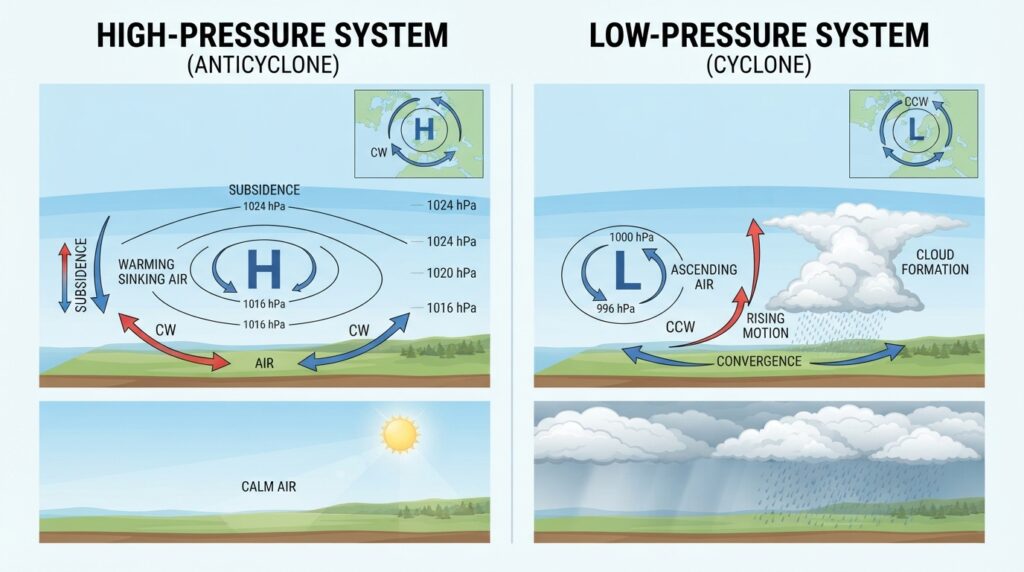 High and low pressure systems 202608230847