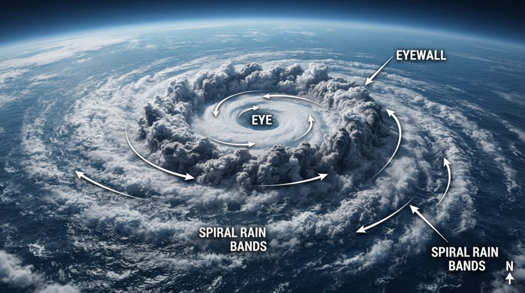 How Hurricanes Form (Tropical Cyclones) 4 Hurricane structure educational … 202608271255 1