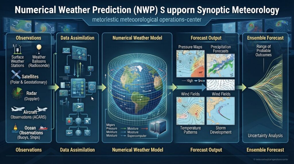 Severe Weather Prediction Using Synoptic Meteorology 5 Infographic on weather predictio… 202608271220