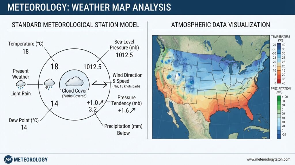 Weather Maps and How to Read Them 5 Meteorology infographic explaini… 202608220712