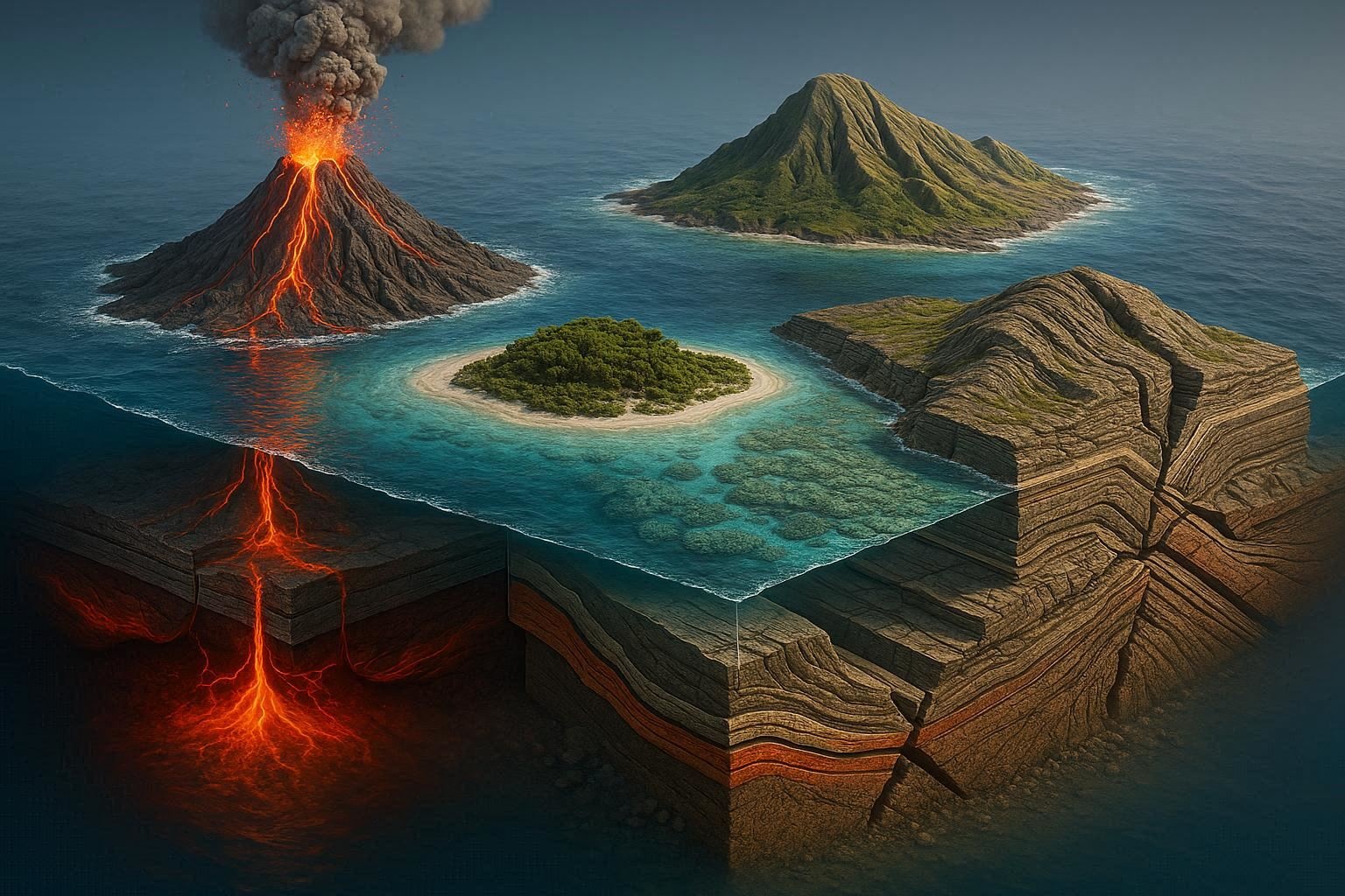 Island Formation: Geological Processes Explained - geographyclassroom