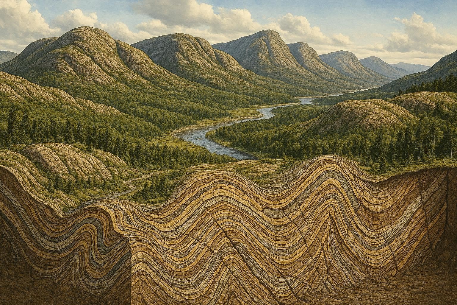 Ancient Mountains and Geological History - geographyclassroom
