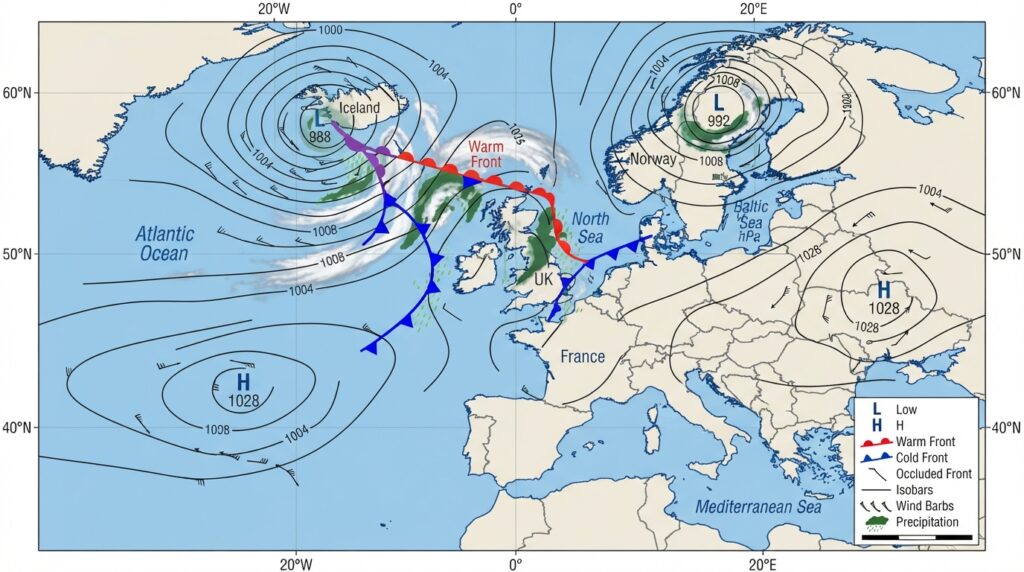 Weather Maps and How to Read Them 1 Synoptic weather map analysis 202608220652