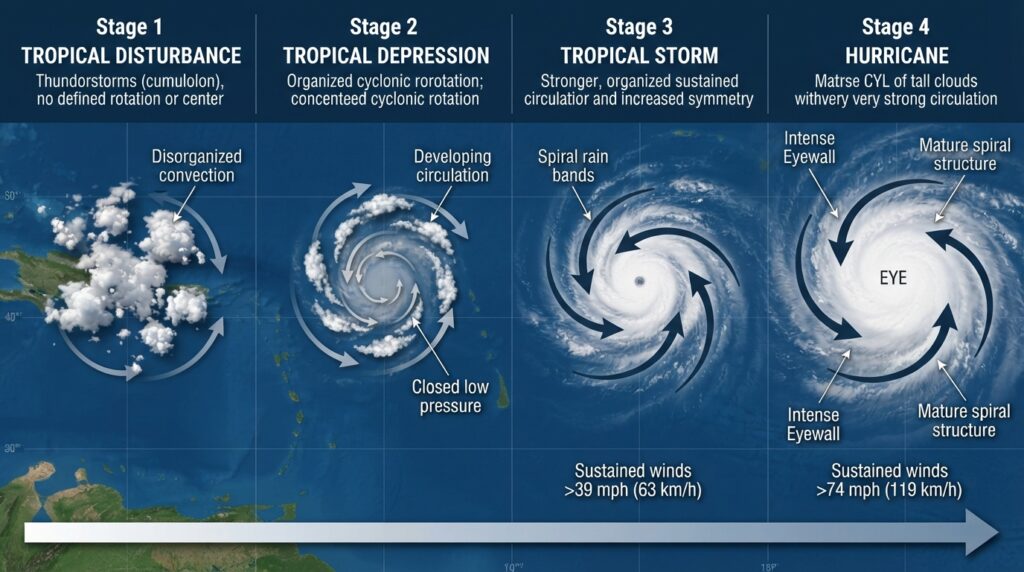 How Hurricanes Form (Tropical Cyclones) 3 Tropical cyclone development inf… 202608271250