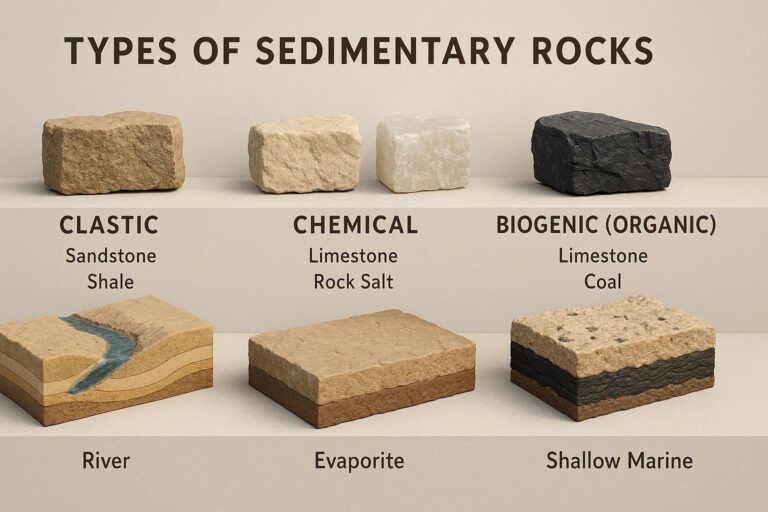 Types of Sedimentary Rocks: Clastic, Chemical, and Biogenic 5 OIG1 3