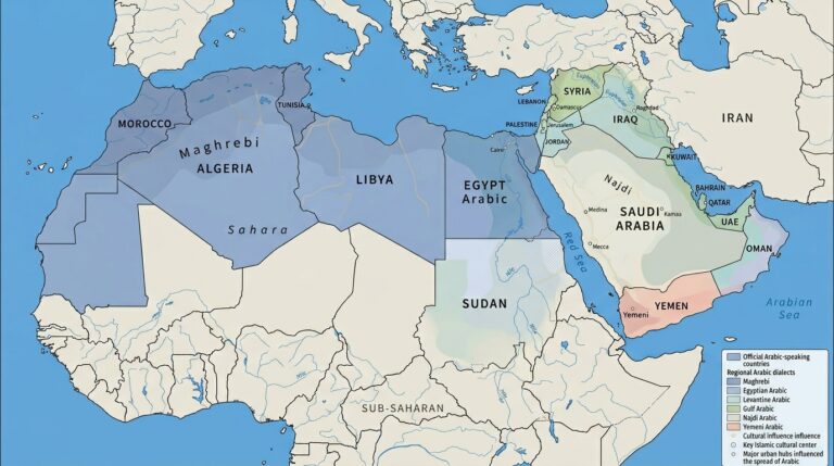 Arabic language map north africa 9c0897b091