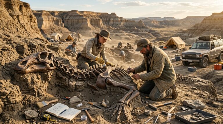 Prompt cinematic scene of famous fossil sites and 84f9588c2f
