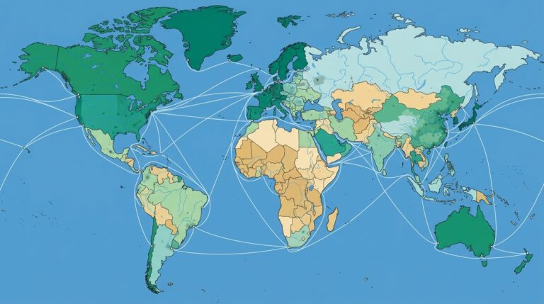 Prompt flat map showing globalization and its imp 1e9b94fcfc