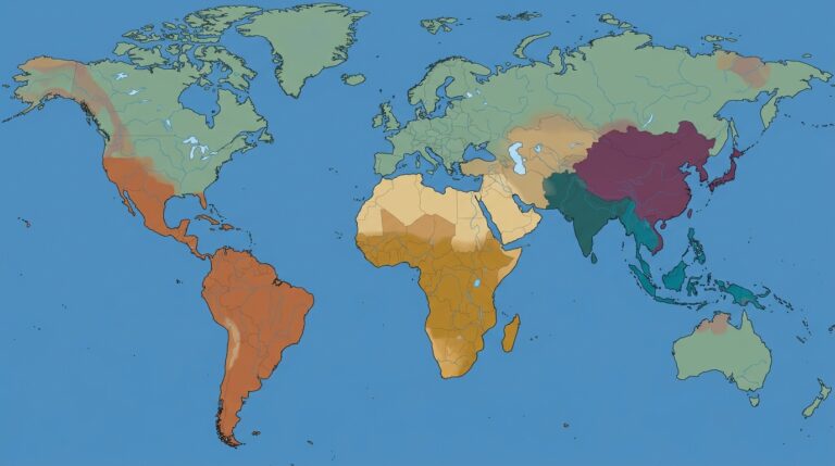 World map cultural regions flat 18ff5c7f82