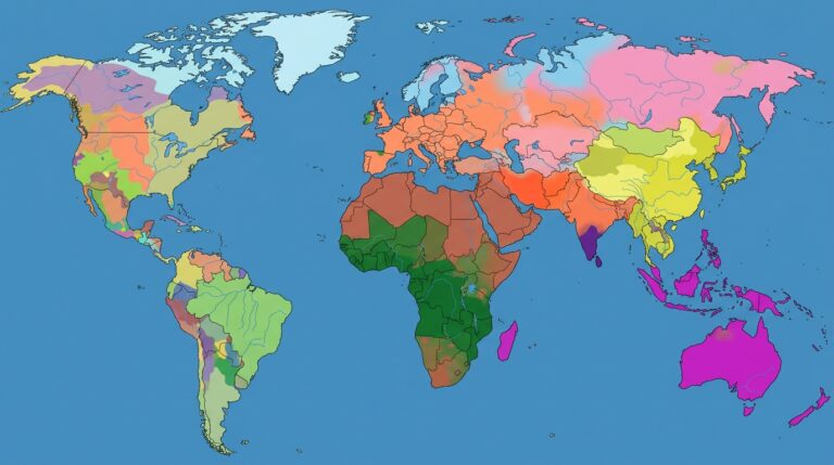 World map linguistic regions ce5a23db9f