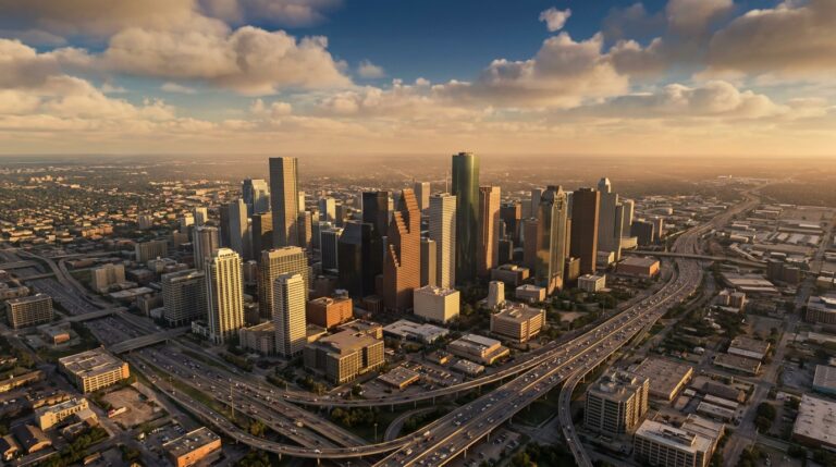 Houston 6 Houston urban skyline drone render 202605170611