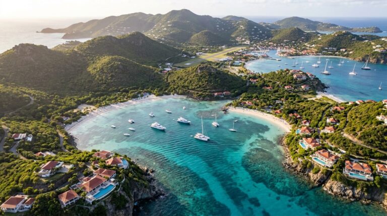 Tropical island with yachts villas 202605170840