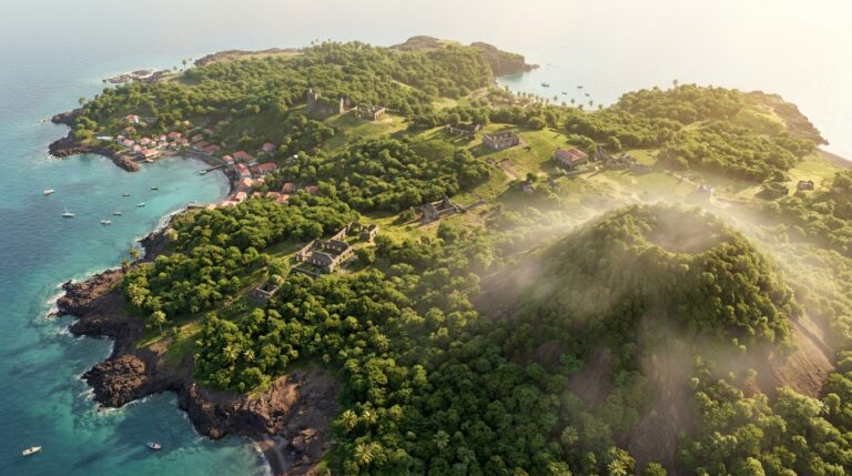 Volcanic island with Quill volcano 202605170853